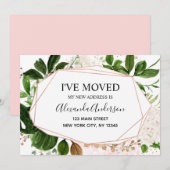 Verplaatsende aankondiging Eucalyptus Greenery (Voorkant / Achterkant)