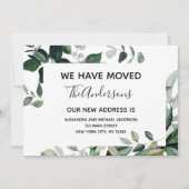 Verplaatsende aankondiging Eucalyptus Greenery Bri (Voorkant)