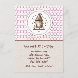 Verplaatsende aankondiging   Hive   Paars