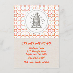 Verplaatsende aankondiging   Hive   Sinaasappel