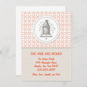 Verplaatsende aankondiging | Hive | Sinaasappel (Voorkant / Achterkant)