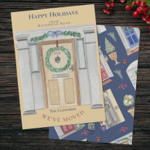 Verplaatsende Aankondiging Home of Business Kerstm