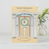 Verplaatsende Aankondiging Home of Business Kerstm (Staand voorkant)