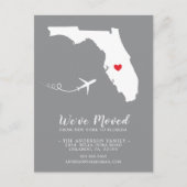 Verplaatsende aankondiging | Kaart State Florida P (Voorkant)