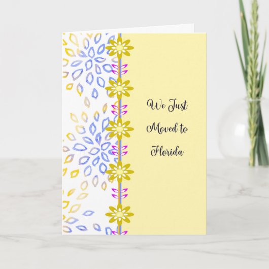 Verplaatsende Aankondiging naar Florida (Voorkant)