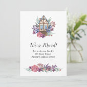 Verplaatsende Aankondiging, Nieuwe Bericht van het Kaart (Staand voorkant)