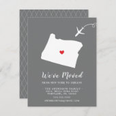 Verplaatsende aankondiging | OREGON VAN DE STAAT (Voorkant / Achterkant)