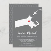 Verplaatsende aankondiging | OVERHEIDSMASACHUSETTE (Voorkant / Achterkant)