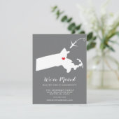 Verplaatsende aankondiging | OVERHEIDSMASACHUSETTE (Staand voorkant)