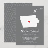 Verplaatsende aankondiging | Staat IOWA (Voorkant / Achterkant)