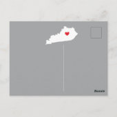 Verplaatsende Aankondiging Staat KENTUCKY Post Car Briefkaart (Achterkant)