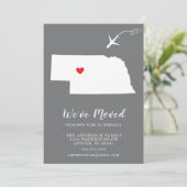 Verplaatsende aankondiging | Staat NEBRASKA (Staand voorkant)