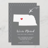 Verplaatsende aankondiging | Staat NEBRASKA (Voorkant / Achterkant)