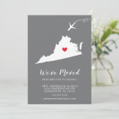 Verplaatsende aankondiging | Staat VIRGINIA (Staand voorkant)