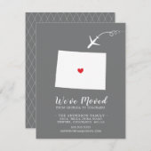 Verplaatsende aankondiging | StaatsCOLORADO (Voorkant / Achterkant)