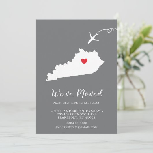 Verplaatsende aankondiging | StaatsKENTUCKY (Staand voorkant)