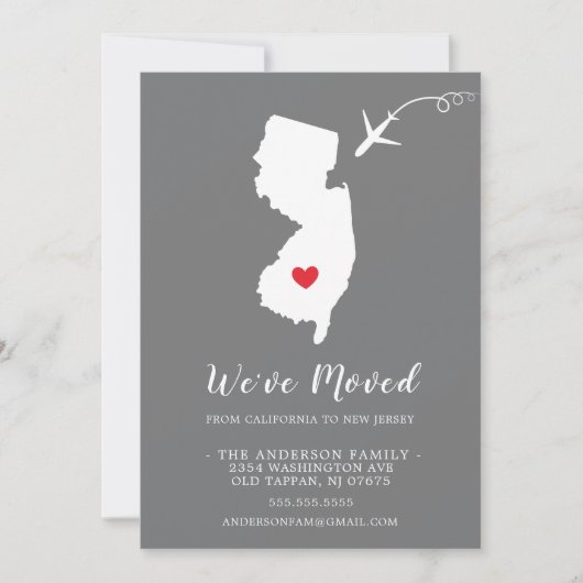 Verplaatsende aankondiging | State NEW JERSEY (Voorkant)