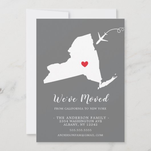 Verplaatsende aankondiging | State NEW YORK (Voorkant)