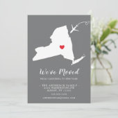 Verplaatsende aankondiging | State NEW YORK (Staand voorkant)