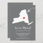 Verplaatsende aankondiging | State NEW YORK (Voorkant / Achterkant)