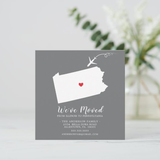 Verplaatsende aankondiging | STATUUT PENNSYLVANIA (Staand voorkant)