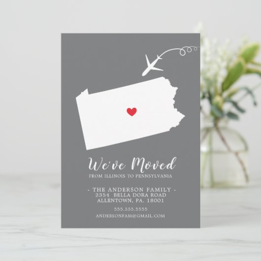 Verplaatsende aankondiging | STATUUT PENNSYLVANIA (Staand voorkant)