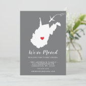 Verplaatsende aankondiging | WEST VIRGINIA (Staand voorkant)