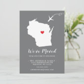 Verplaatsende aankondiging | WISCONSIN (Staand voorkant)