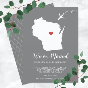 Verplaatsende aankondiging   WISCONSIN