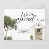 Verplaatsende aankondigingskaart, adreswijzigingsk aankondigingskaart (Voorkant)