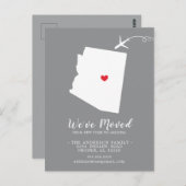 Verplaatsende aankondigingsstaat Arizona Post Card Briefkaart (Voorkant / Achterkant)