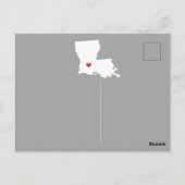 Verplaatsende aankondigingsstaat LOUISIANA-postkaa Briefkaart (Achterkant)