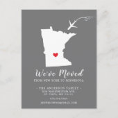 Verplaatsende aankondigingsstaat MINNESOTA Post Ca Briefkaart (Voorkant)