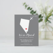 Verplaatsende aankondigingsstaat NEVADA-postkaart Briefkaart (Staand voorkant)