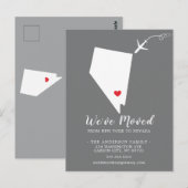Verplaatsende aankondigingsstaat NEVADA-postkaart Briefkaart (Voorkant / Achterkant)