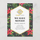 Verplaatsende Bekendmaking kerstbriefkaart Briefkaart (Voorkant)