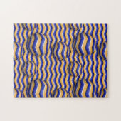 Verplaatsende kleurrijke Kogels met Stripes Illusi Legpuzzel (Horizontaal)