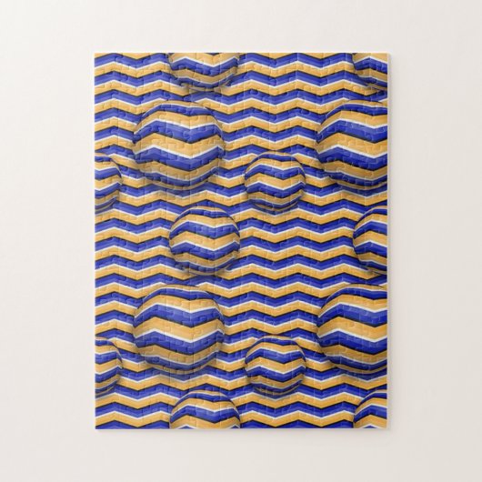 Verplaatsende kleurrijke Kogels met Stripes Illusi Legpuzzel (Verticaal)