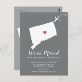 Verplaatsende koninklijke staat CONNECTICUT Post C Briefkaart (Voorkant / Achterkant)