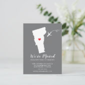 Verplaatsende koninklijke staat VERMONT Post Card Briefkaart (Staand voorkant)