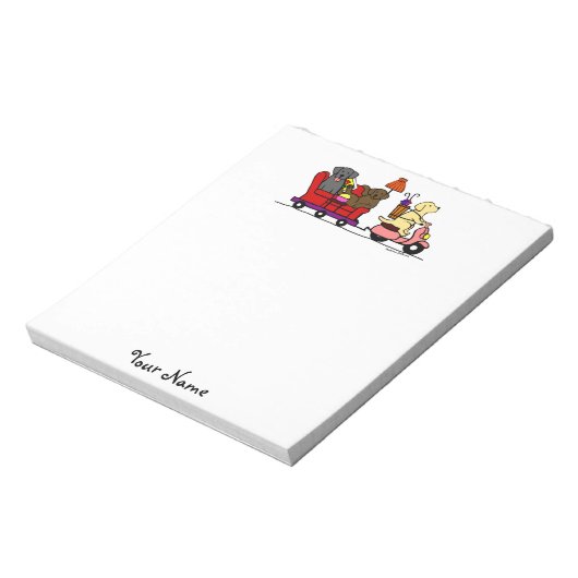 Verplaatsende labradors notitieblok (Linkerzijde)