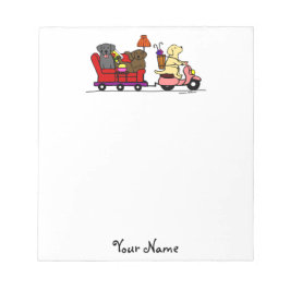 Verplaatsende labradors notitieblok