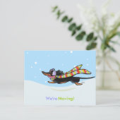 Verplaatsende Nieuwe Aankondigingen van het Adres  Aankondigingskaart (Staand voorkant)