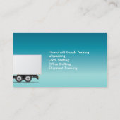 Verplaatsende professionele levering van Truck Visitekaartje (Achterkant)