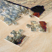 Verplaatsende Stones Death Valley California. Jigz Legpuzzel (Zijkant)