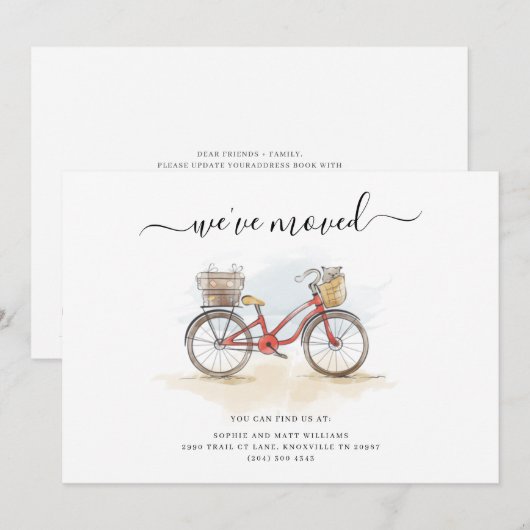 Verplaatsende Verandering van Bewegde de Waterverf Aankondiging (Voorkant / Achterkant)