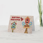 Verplaatsende vogelhuizen aankondiging (Voorkant)