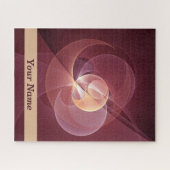 Verplaatsing Abstracte Wijn Rood Roze Fractal Art Legpuzzel (Horizontaal)