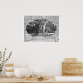 "Verplaatsing in de Bossen" Poster (Keuken)