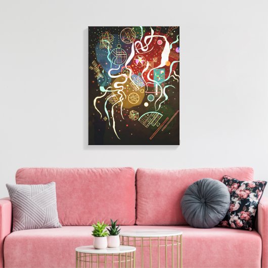 Verplaatsing | Kandinsky | Canvas Afdruk (Insitu (Woonkamer))